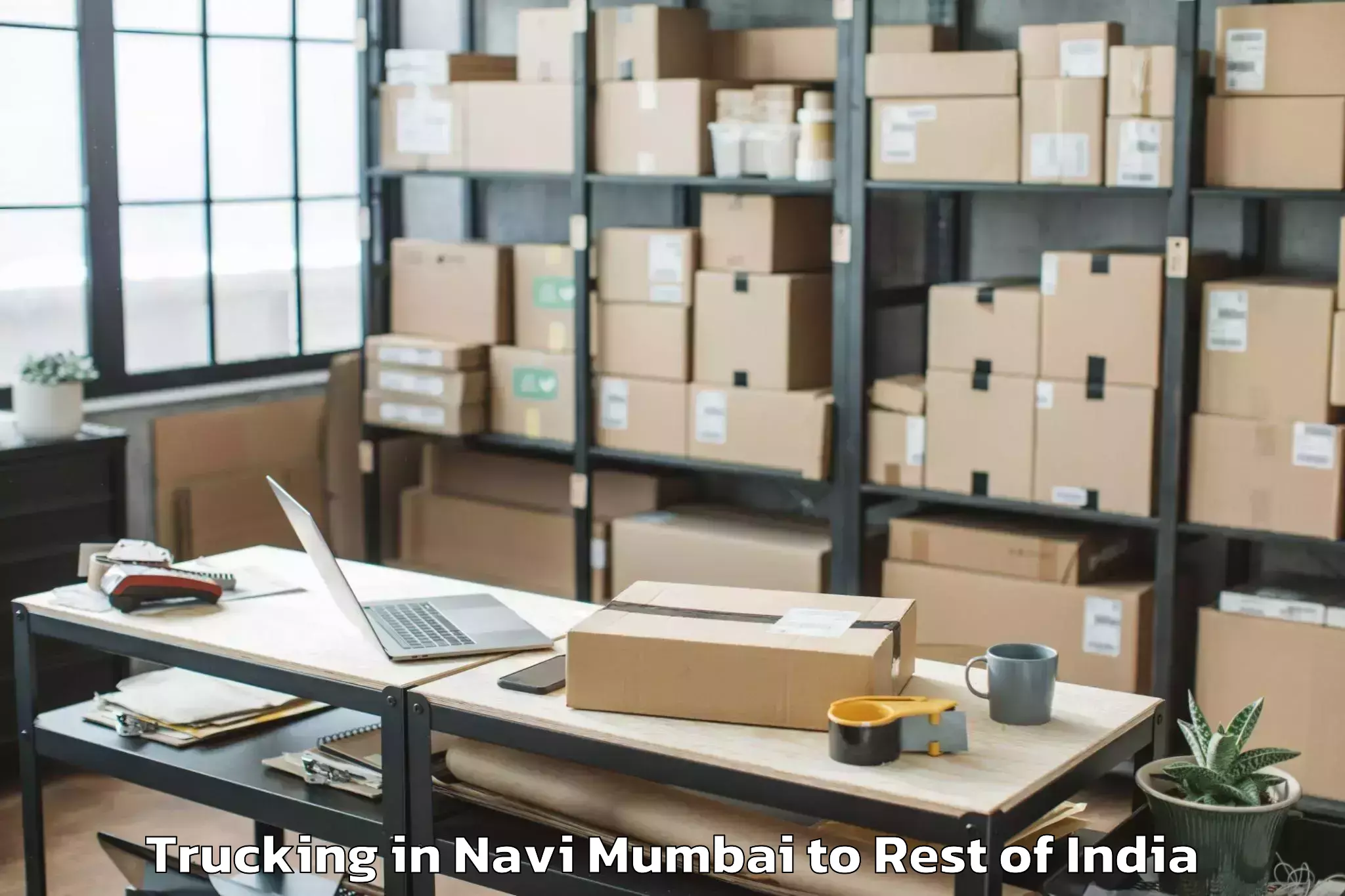 Professional Navi Mumbai to Keeranur Trucking